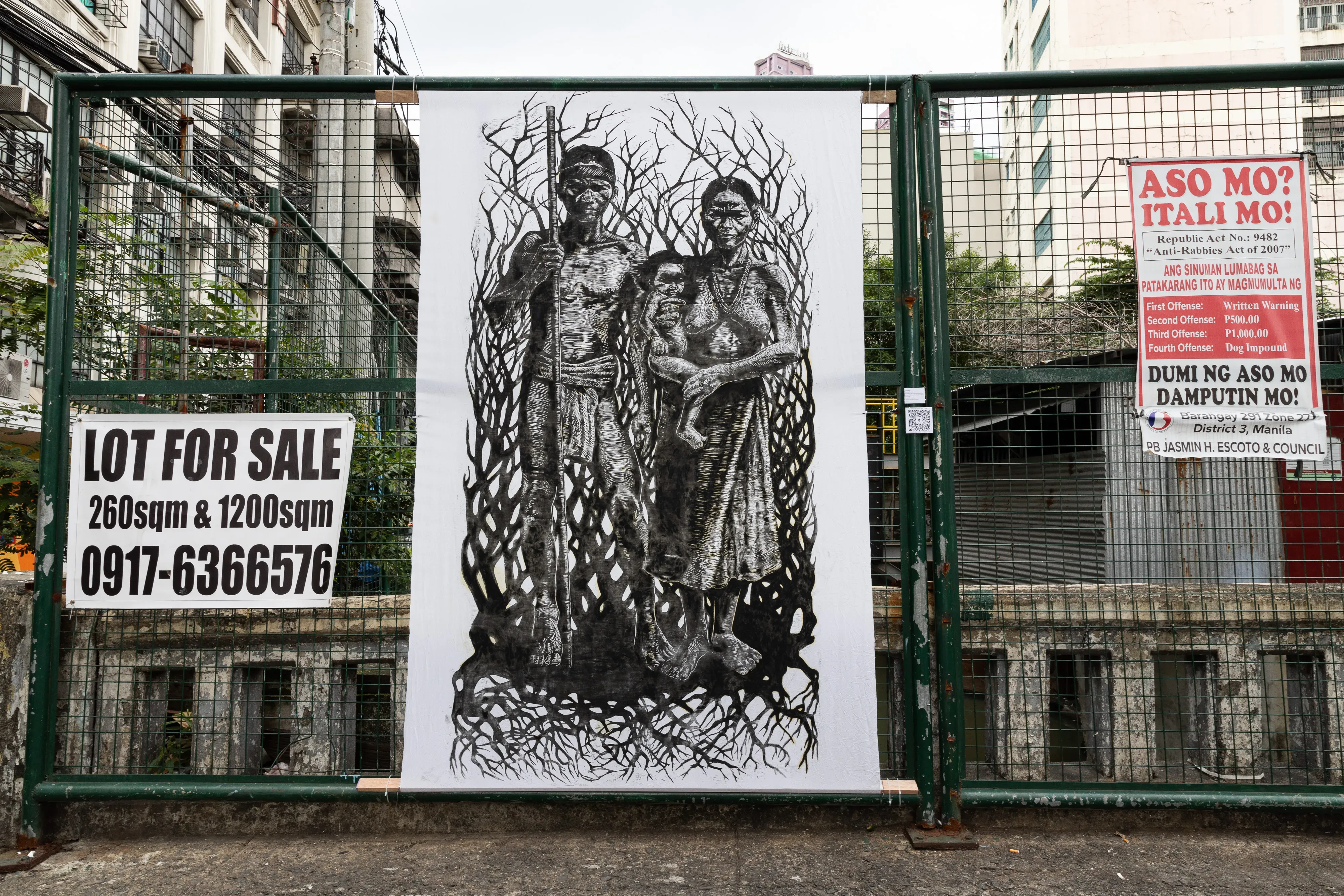 artwork “Taruk” (printed on silk cloth) by Resty Flores