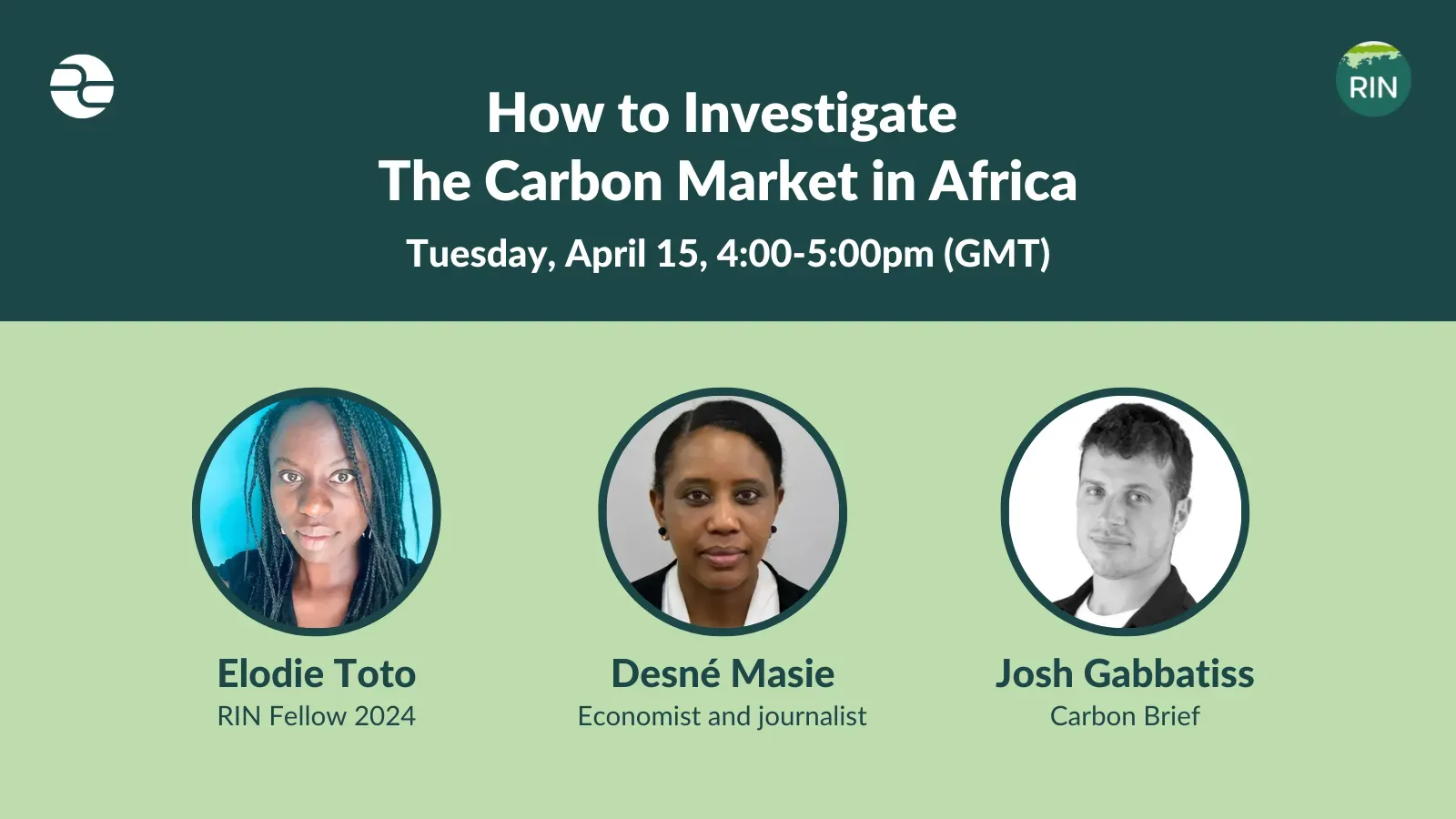 The Pulitzer Center is hosting a webinar for journalists interested in uncovering the realities of Africa’s carbon market.