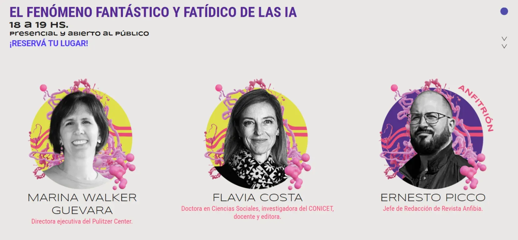 Marina Walker Guevara at Futuro Imperfecto festival 2025 flyer