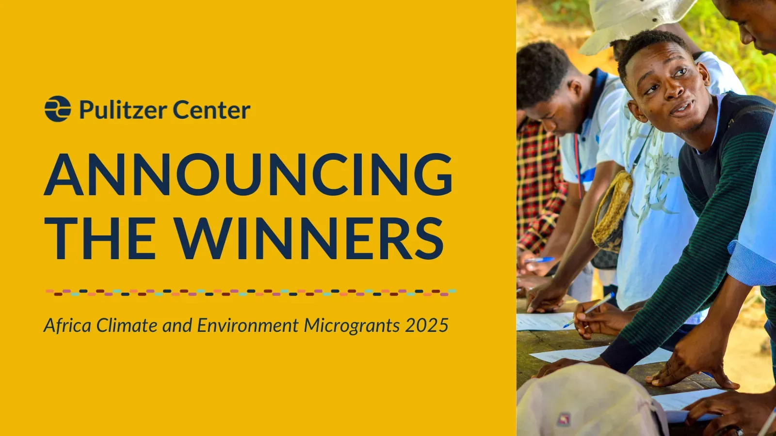 Graphic: Announcing the winners of the Africa Climate and Environment Microgrants
