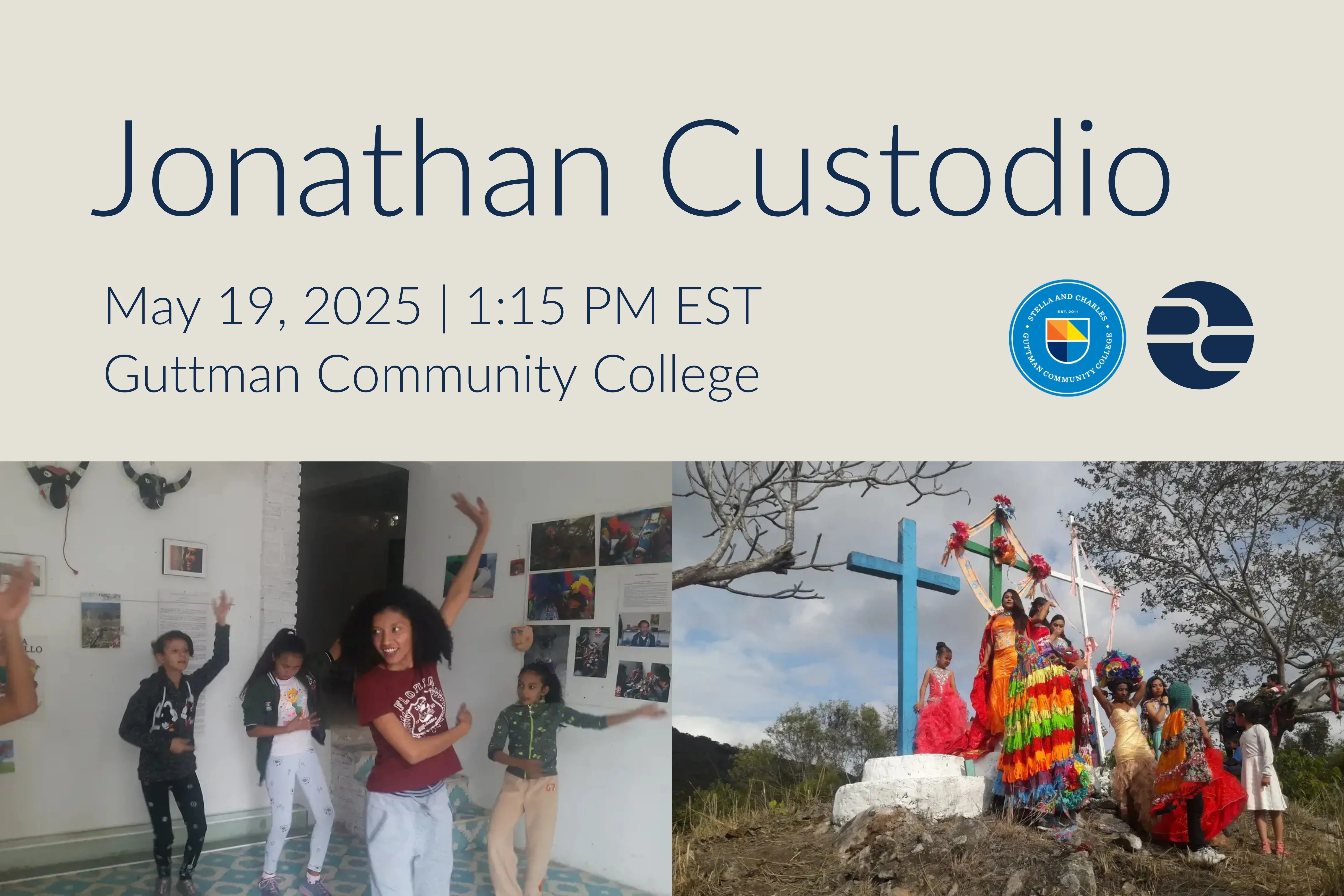 2018 Pulitzer Center Reporting Fellow Jonathan Custodio Will Visit Guttman Community College event poster