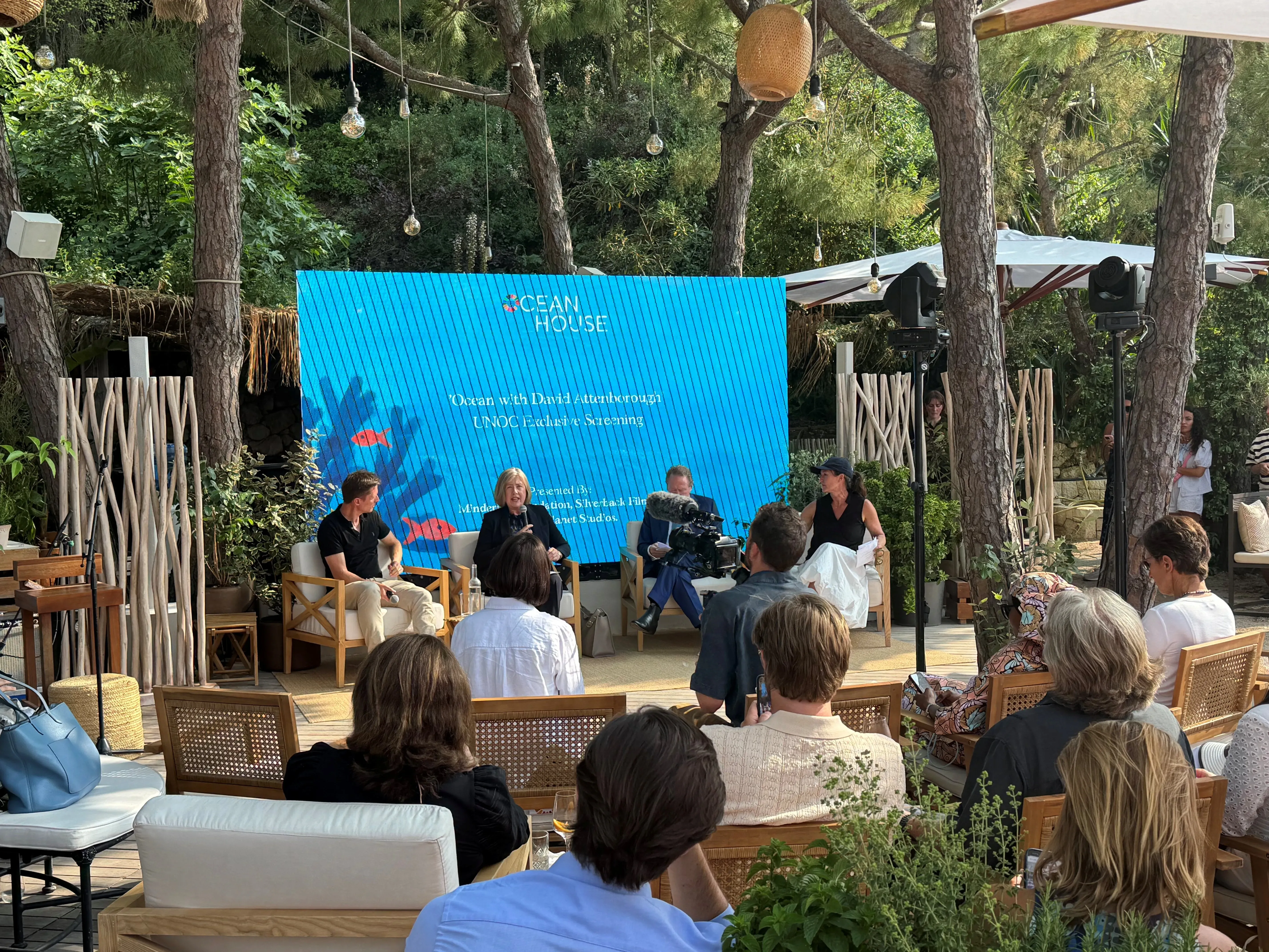 Screening of Ocean by David Attenborough with the Australian environment minister, Minderoo head Andrew Forrester, and filmmakers.