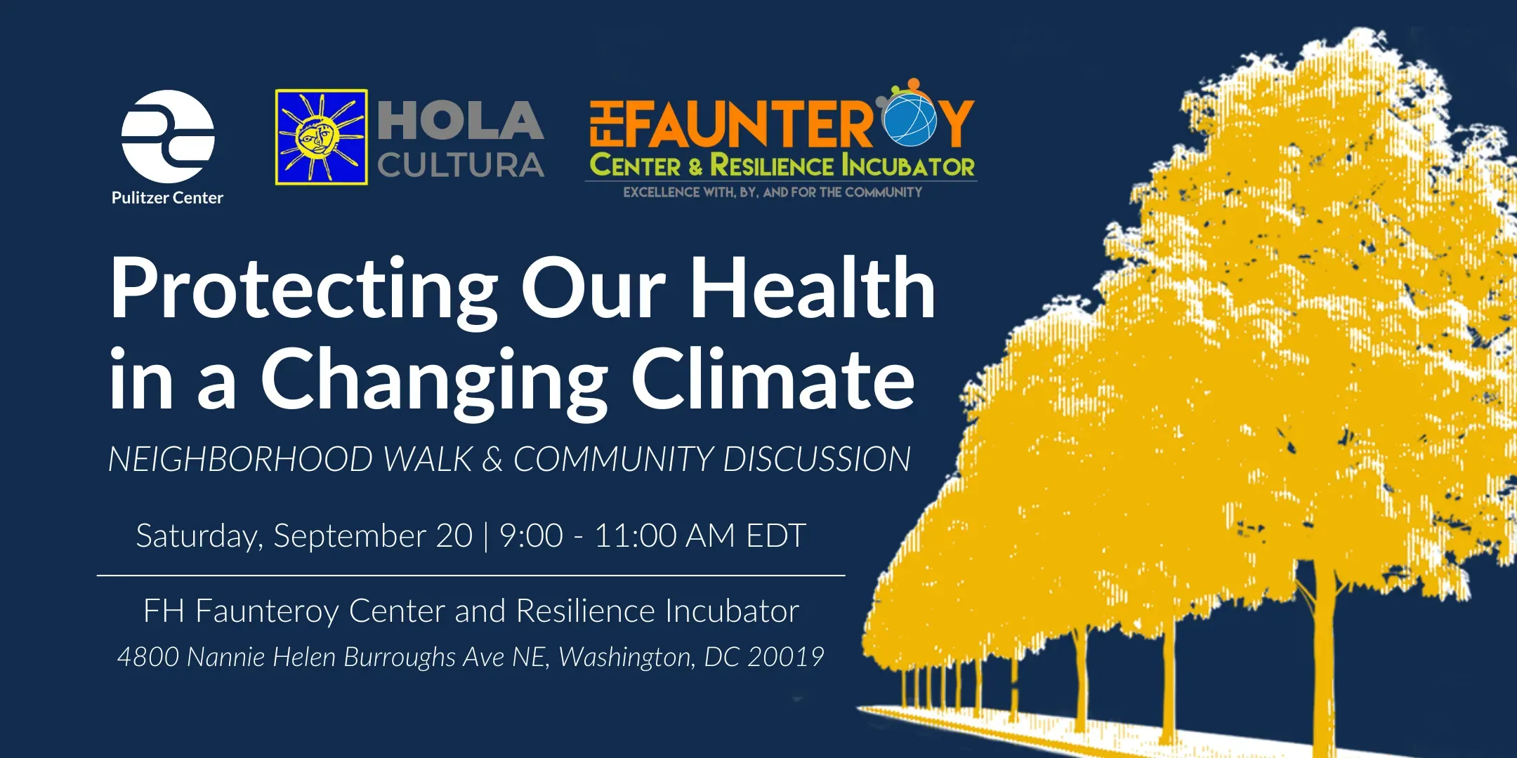 Sep 20 Washington DC event about the climate divide. See text for details.