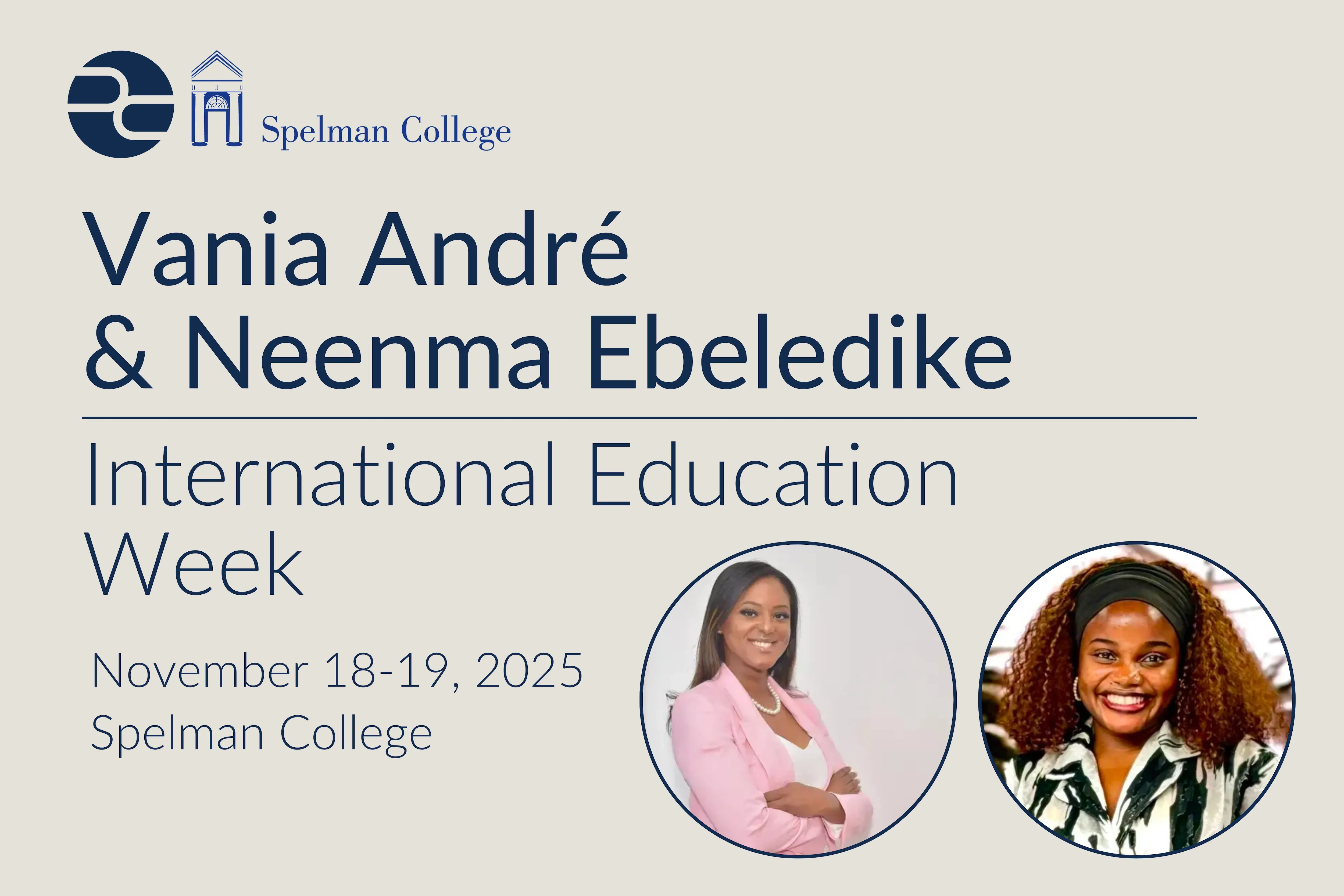 Vania André and Neenma Ebeledike