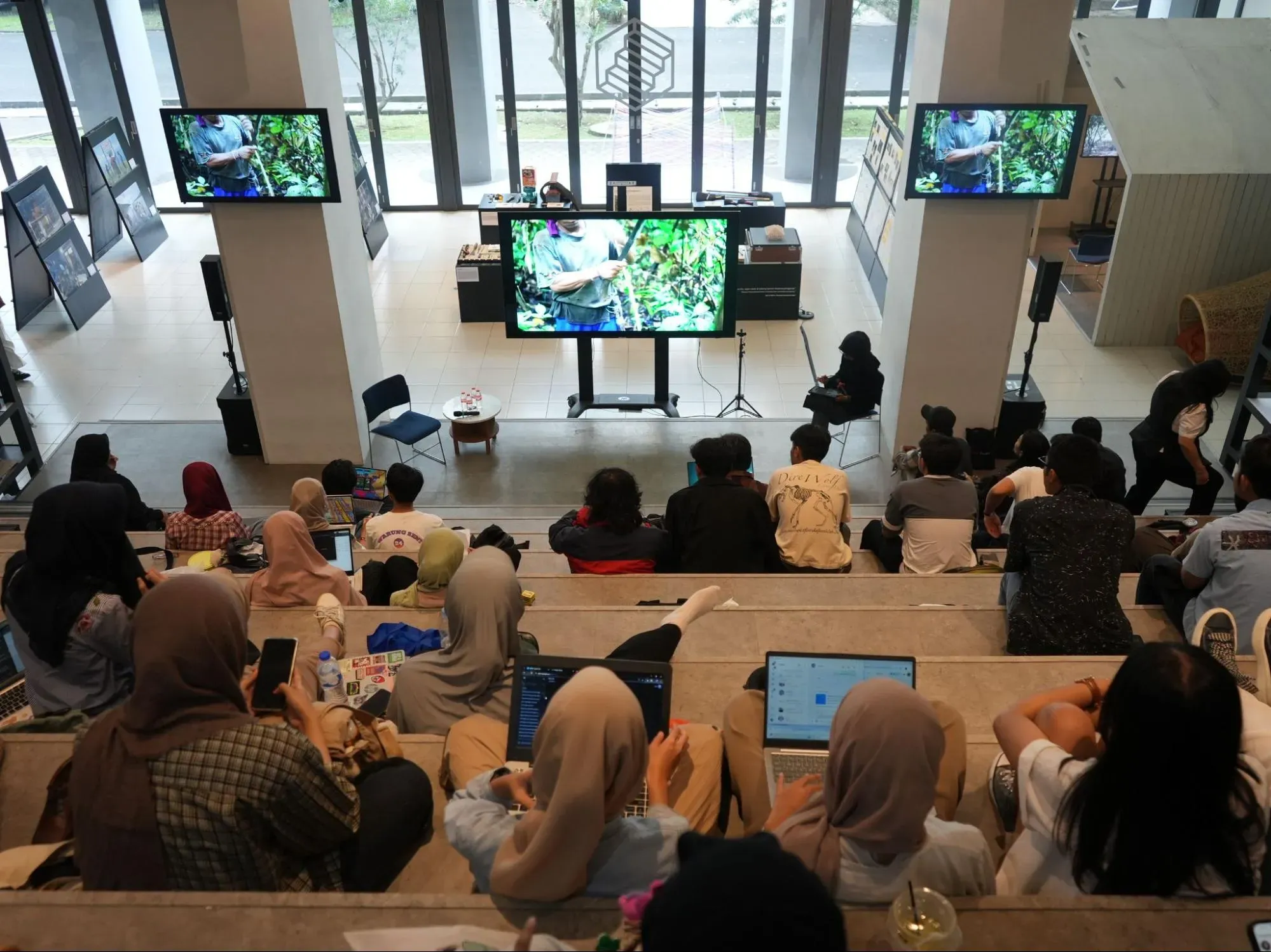 ITB Student watching “The Fight to Save Filipino Chocolate” movie documentary.Image by Grenti Paramitha, Indonesia, 2025