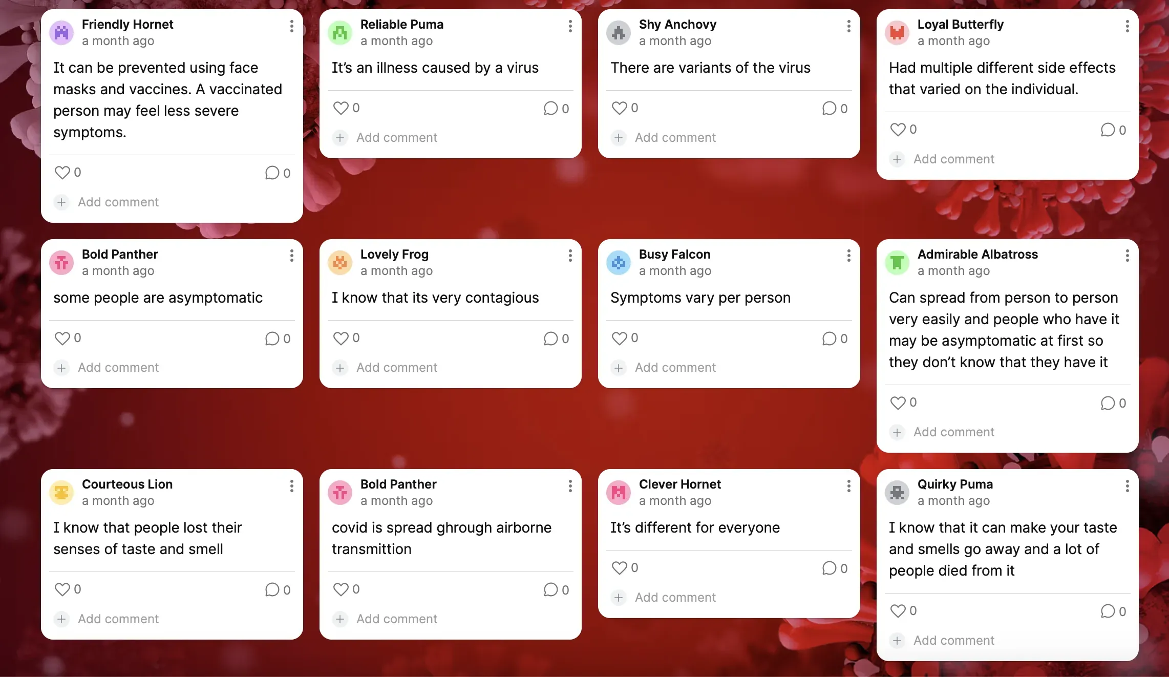 Padlet responses2