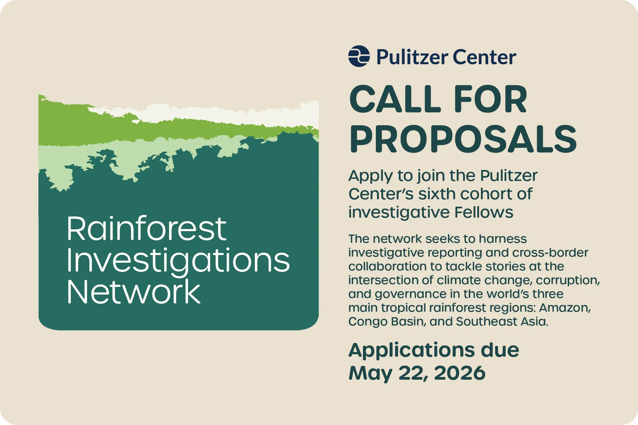 Rainforest Investigations Network Call for Proposals