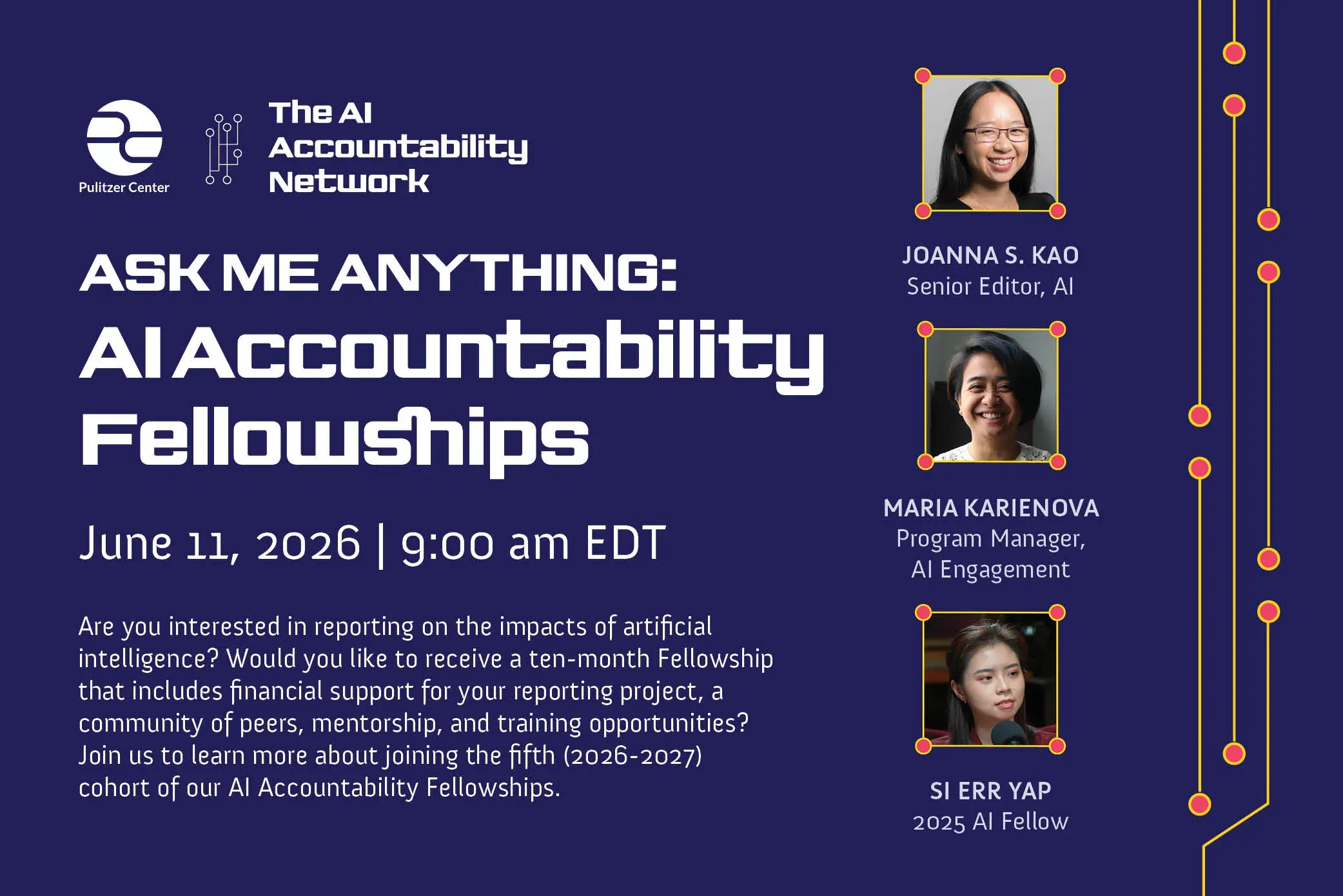 Ask Me Anything: AI Accountability Fellowships event June 11, 2026