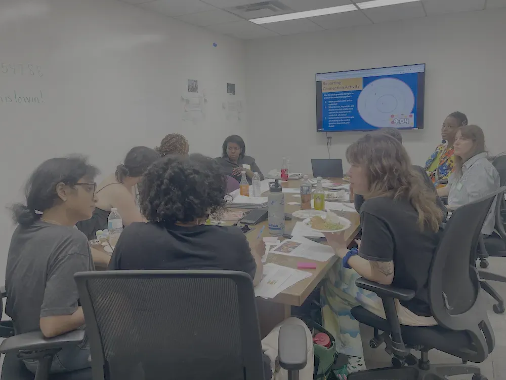 Chicago Teachers discussing Pulitzer Center reporting. Photo by Jaya Mukherjee, 2026.