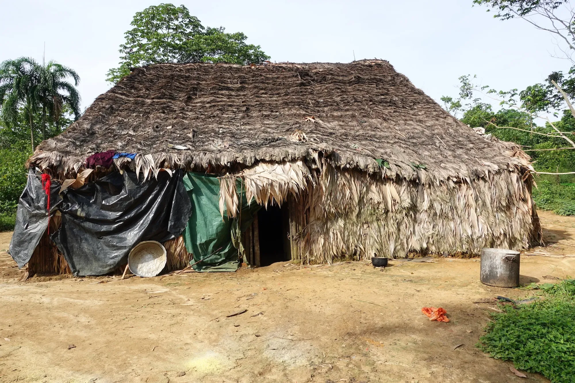 House in an indigenous community - Photo by Alfredo Himotono Yanomami
