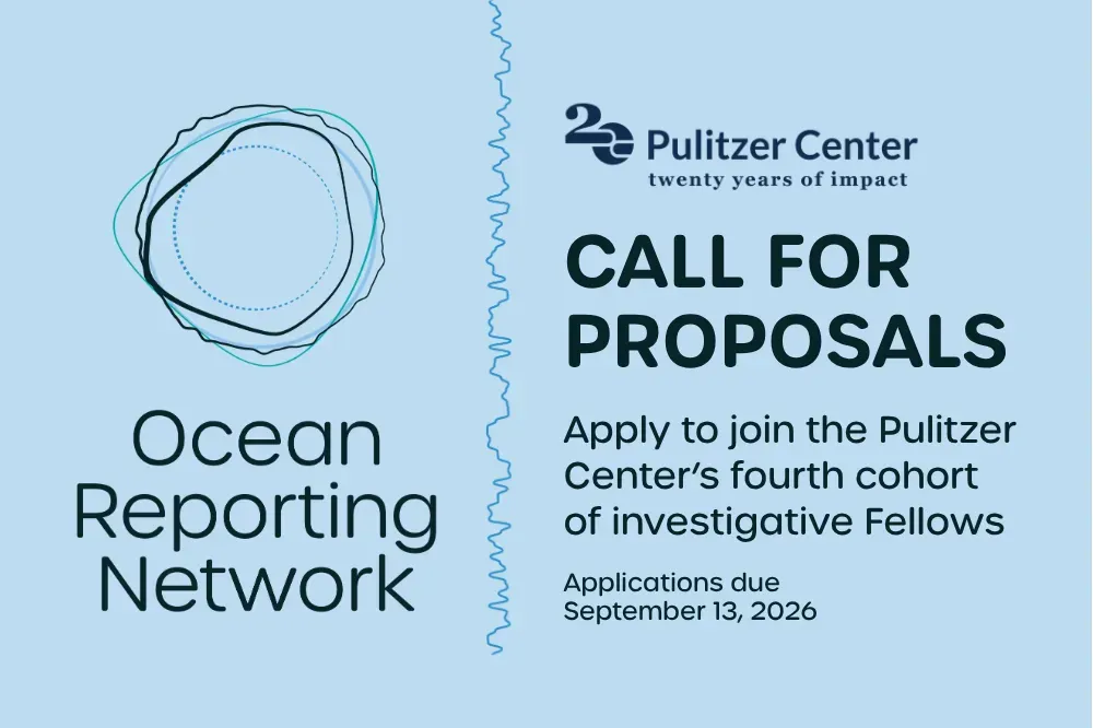 Call for Proposals to join the Ocean Reporting network fellowship