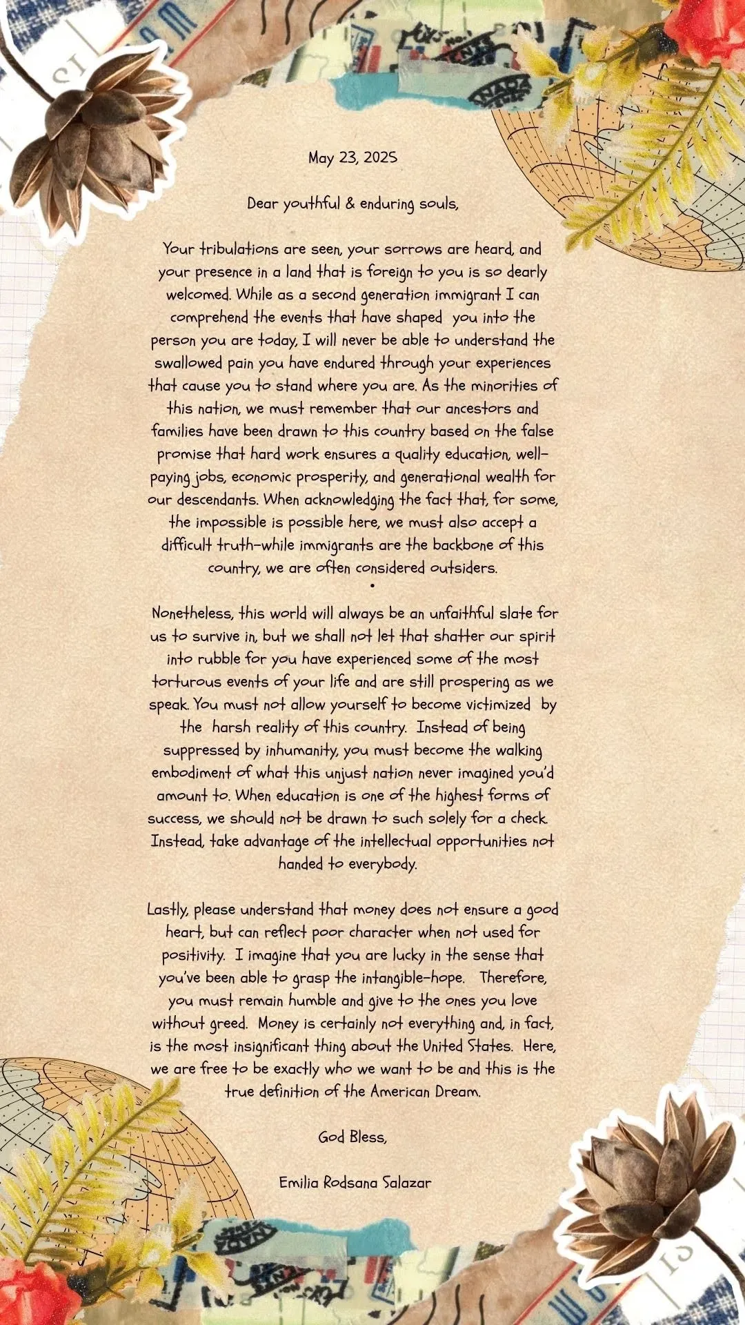 Ink and Empathy letter