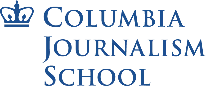 Columbia Journalism School royal blue crown logo