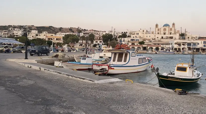 boats in port of Lipsi