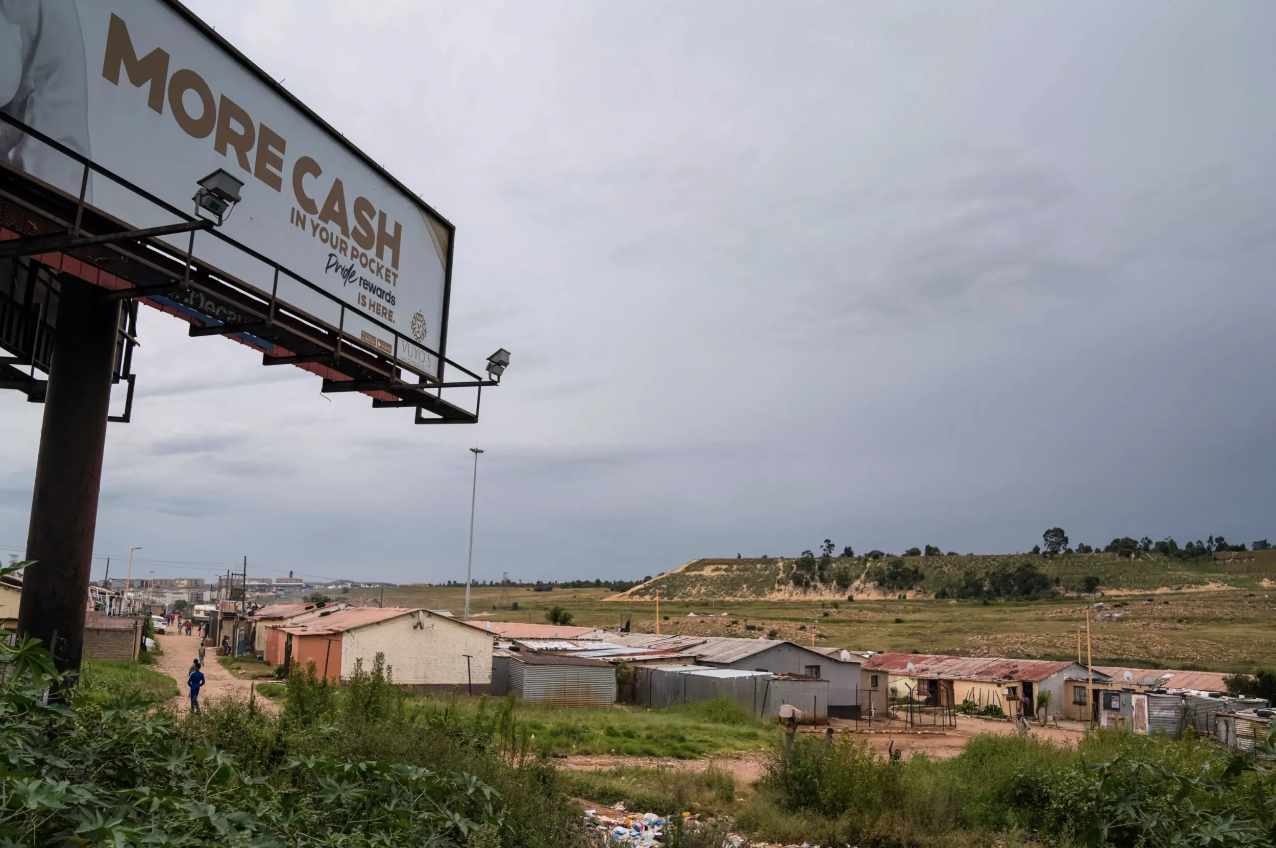 A street outside an highly monitored area