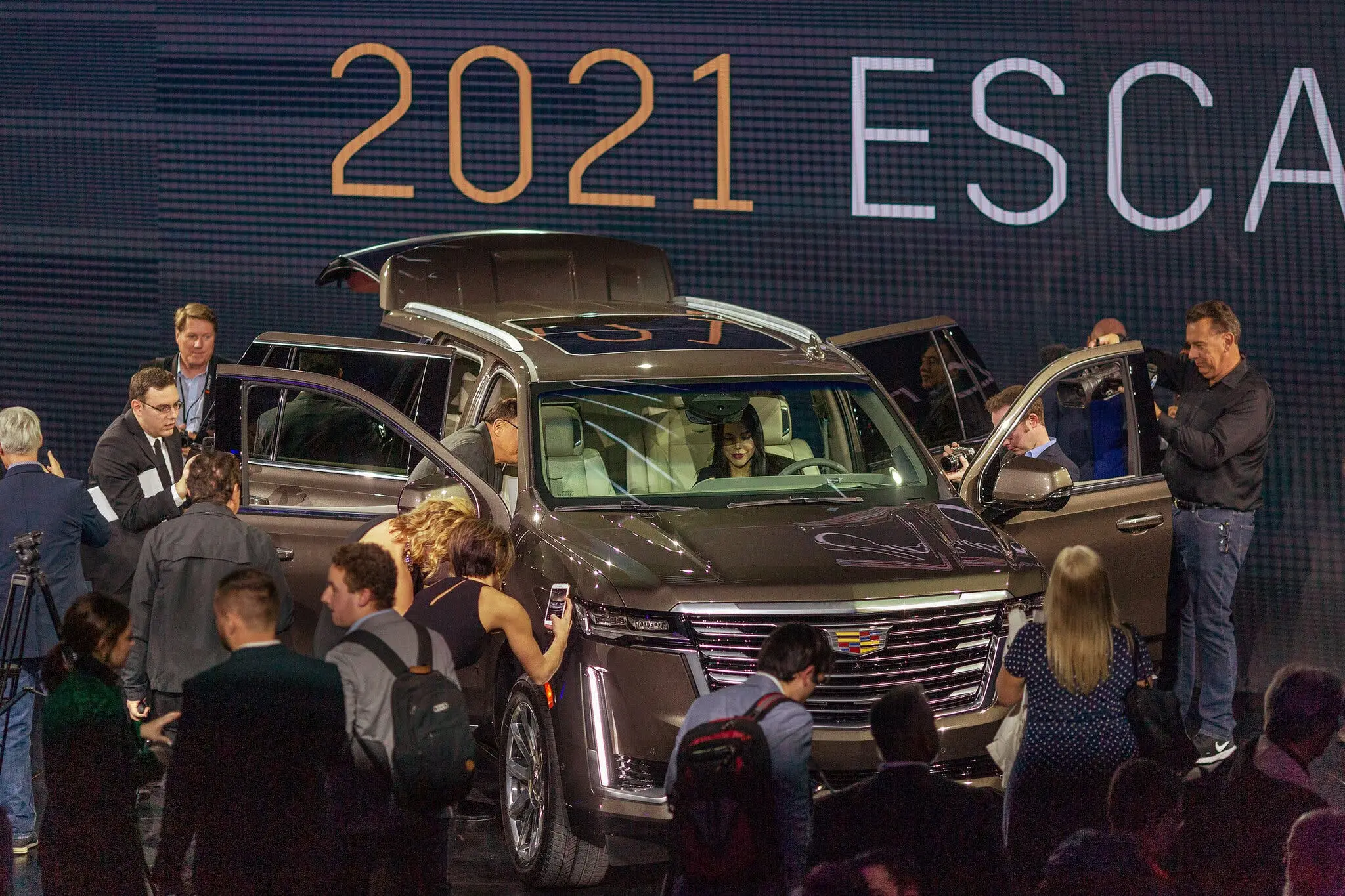 Una Cadillac Escalade en el estreno de una película el año pasado en Los Ángeles