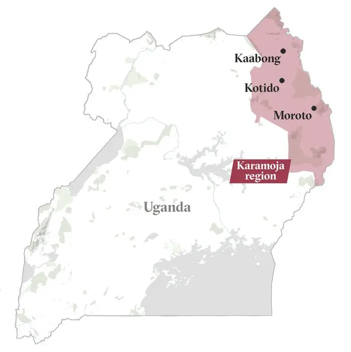 Map of Uganda 