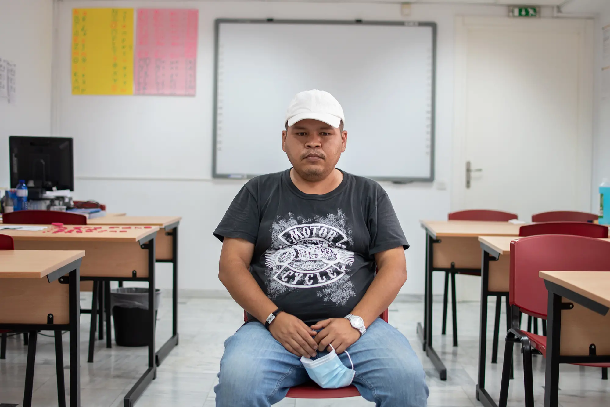 Soliman Zadeh portrait in classroom