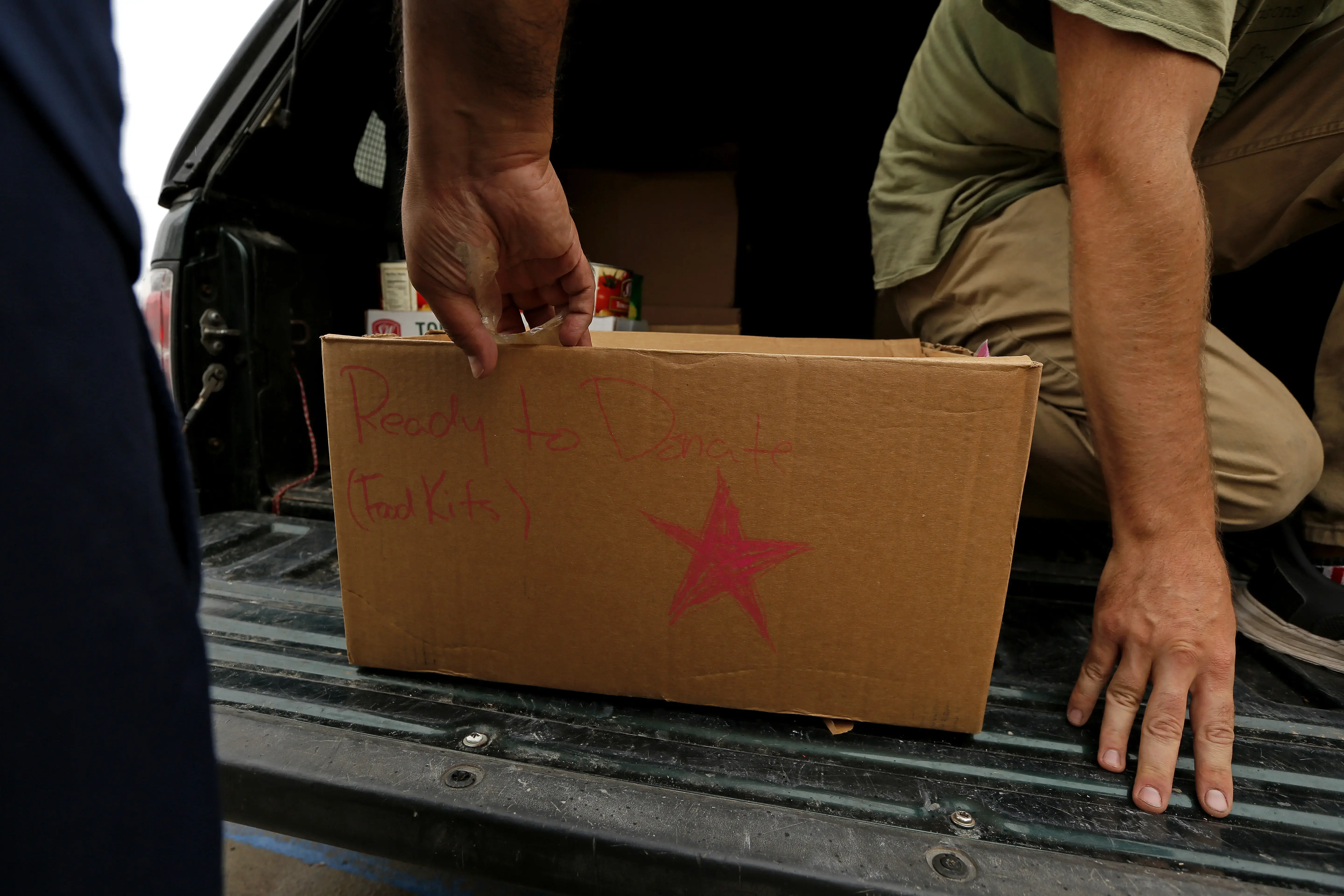 box of donations