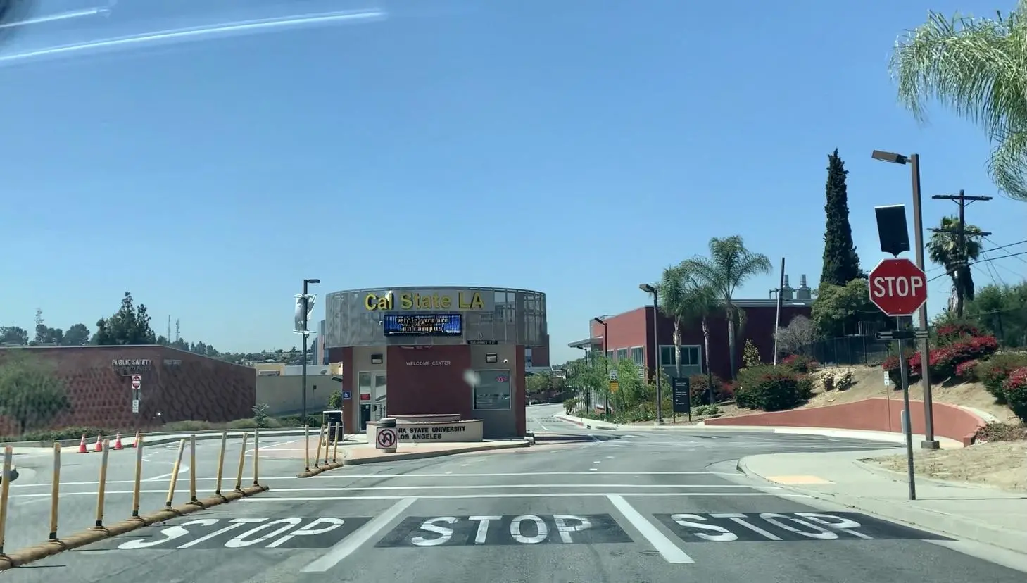 The entrance to the California State University in Los Angeles.