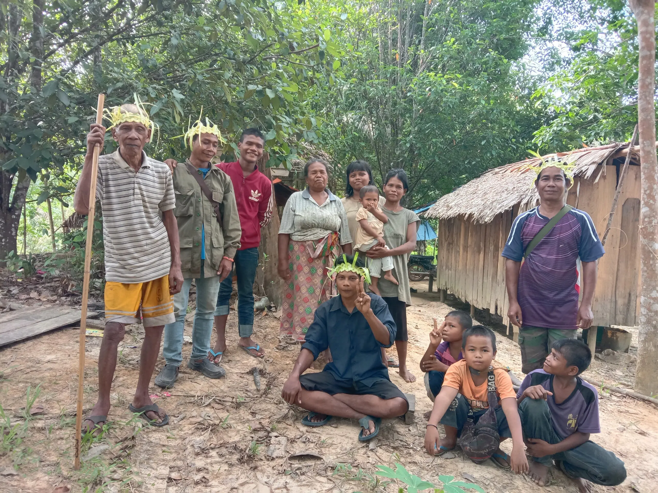 Image of Orang Asli families in forested area in Malaysia where they live