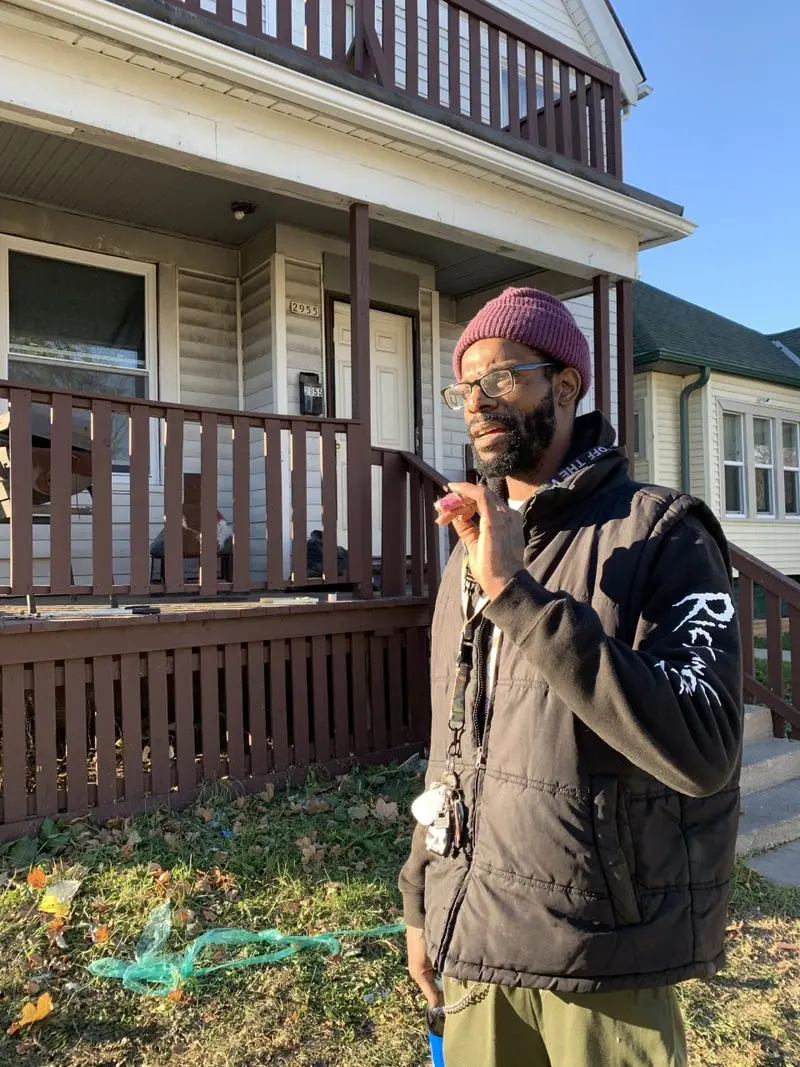 Man discusses home he moved into