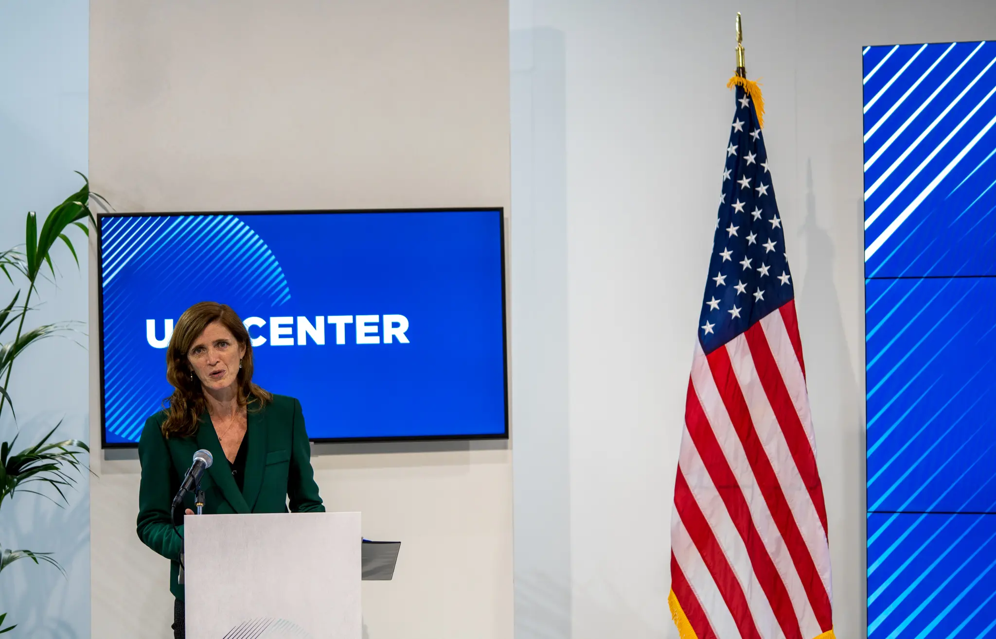 Samantha Power at podium