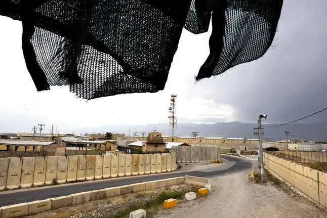 an empty military base in Afghanistan<br />