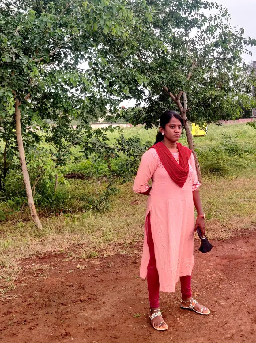 Woman poses for a photo