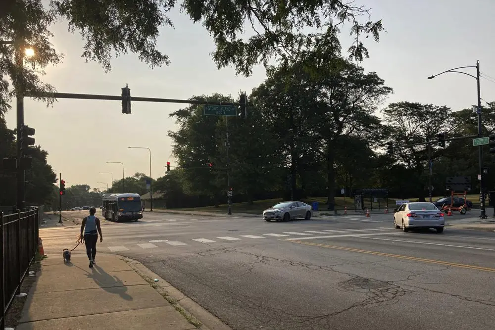 An intersection in Chicago