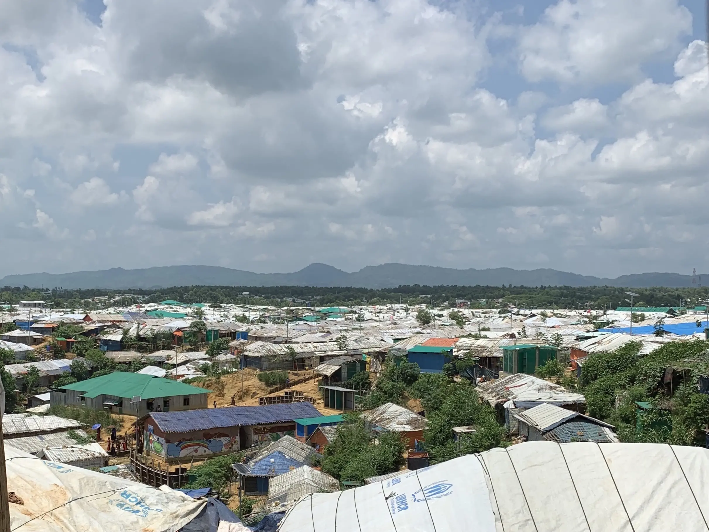 Shelter in refugee settlement 