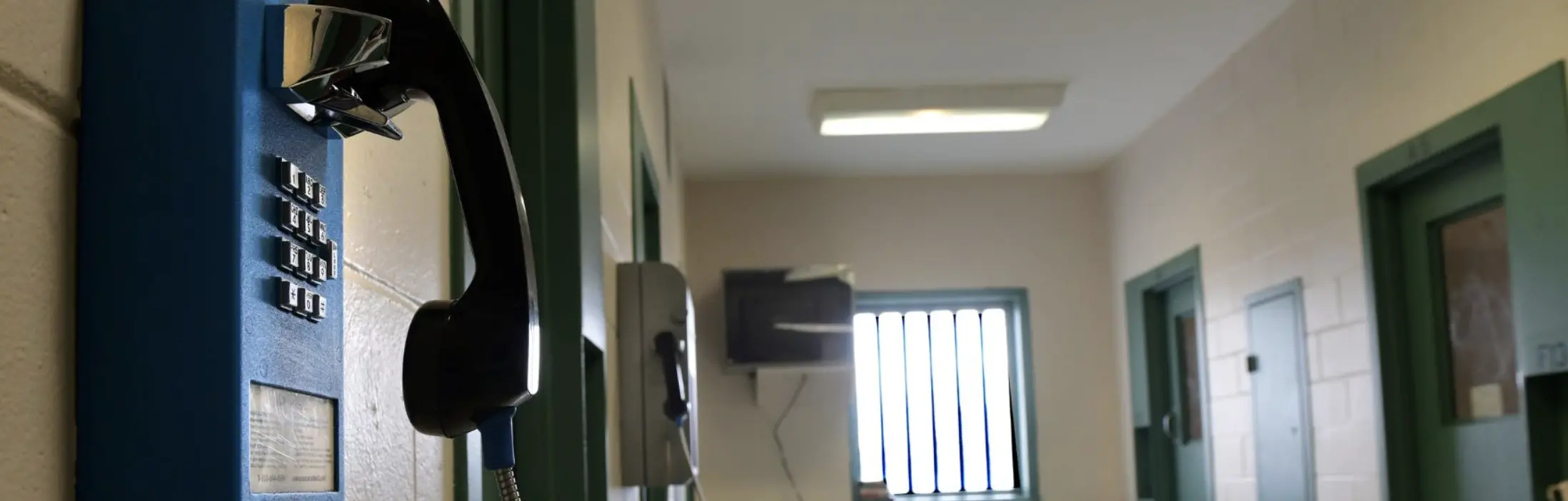 Phones in a line