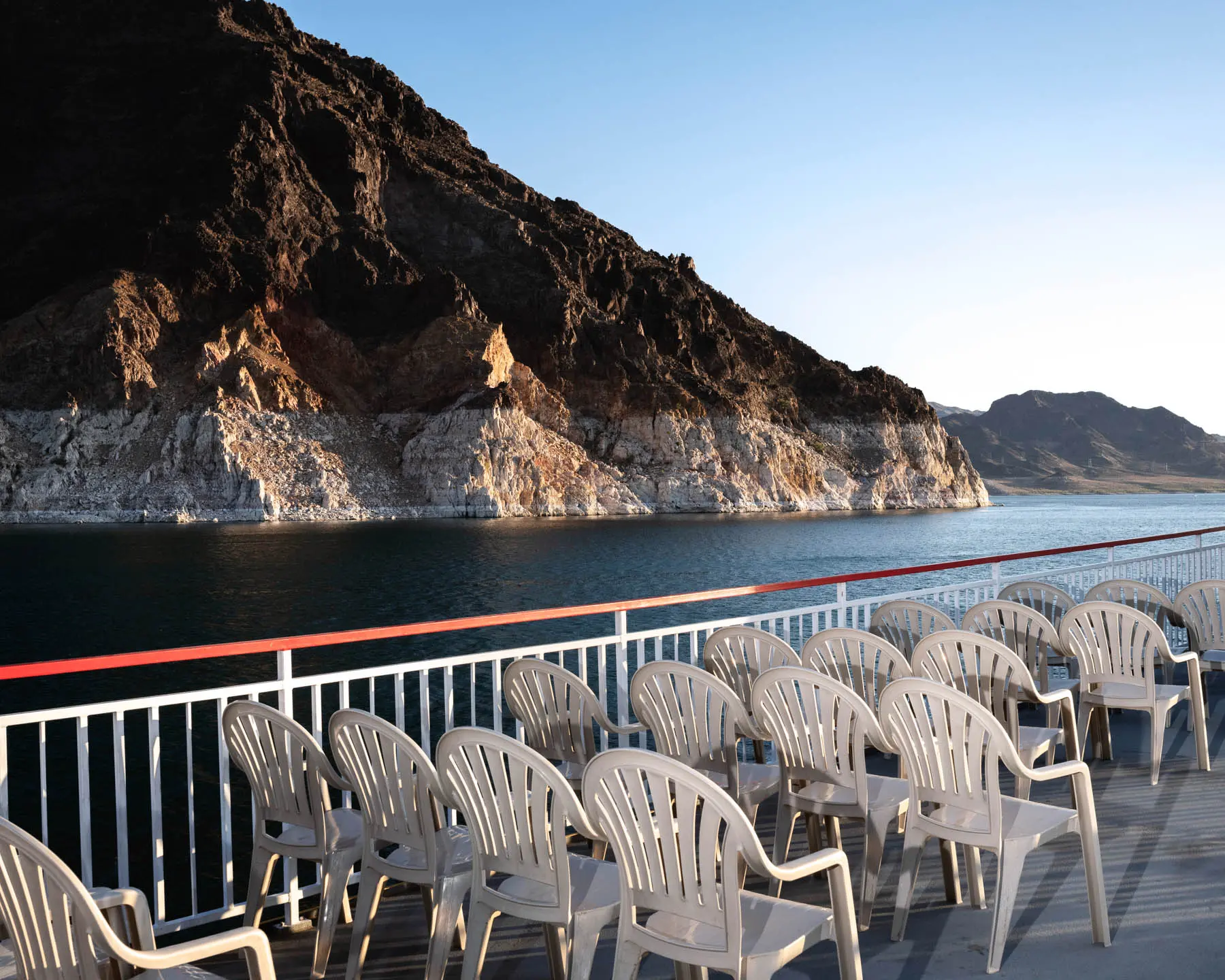 chairs on a boat
