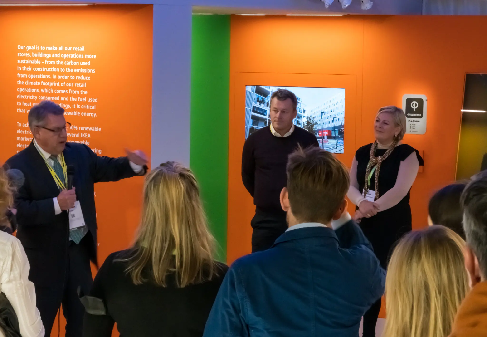 IKEA representatives at special exhibit