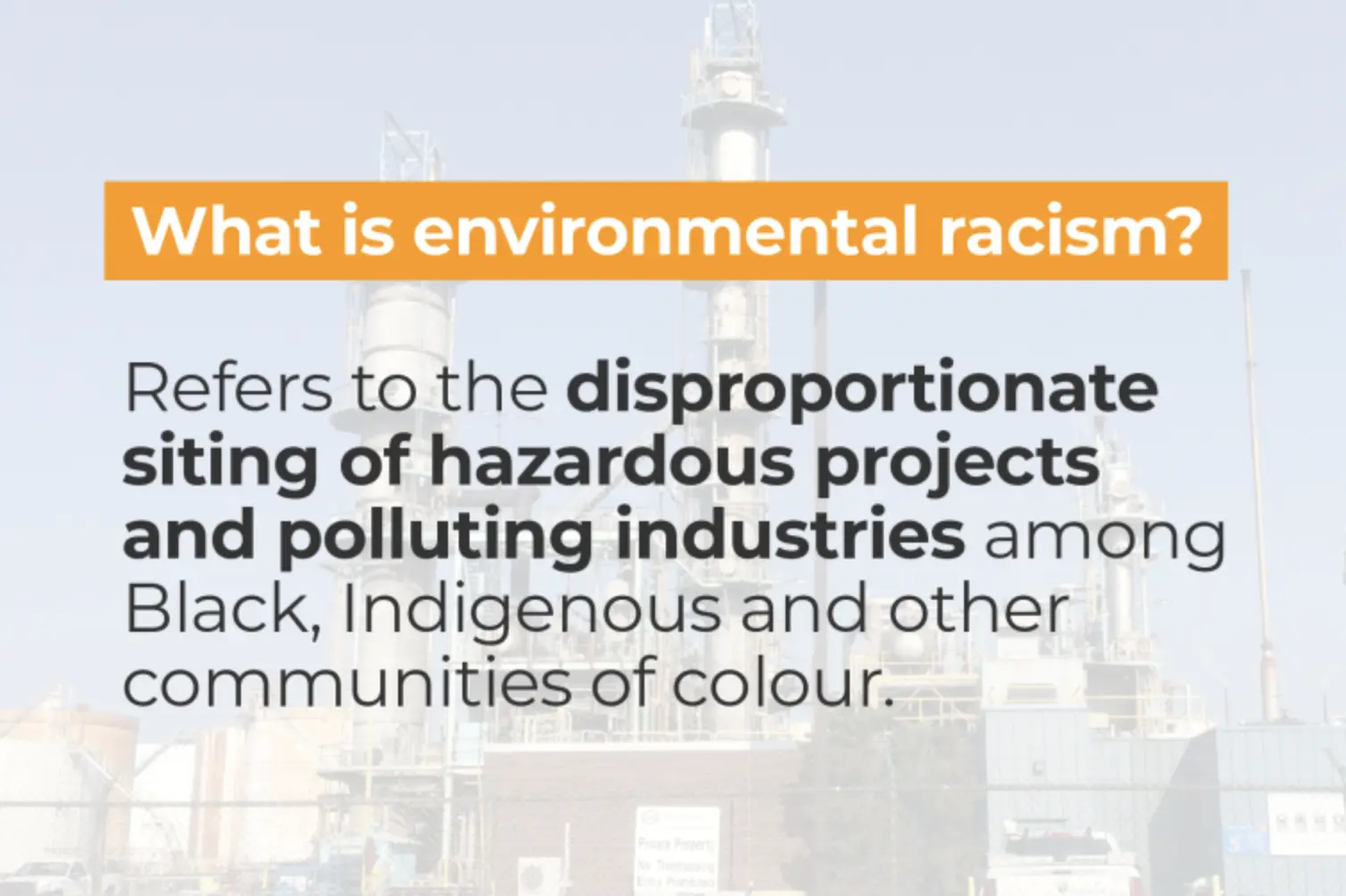 Toxic Legacy: The Fight to End Environmental Racism in Canada