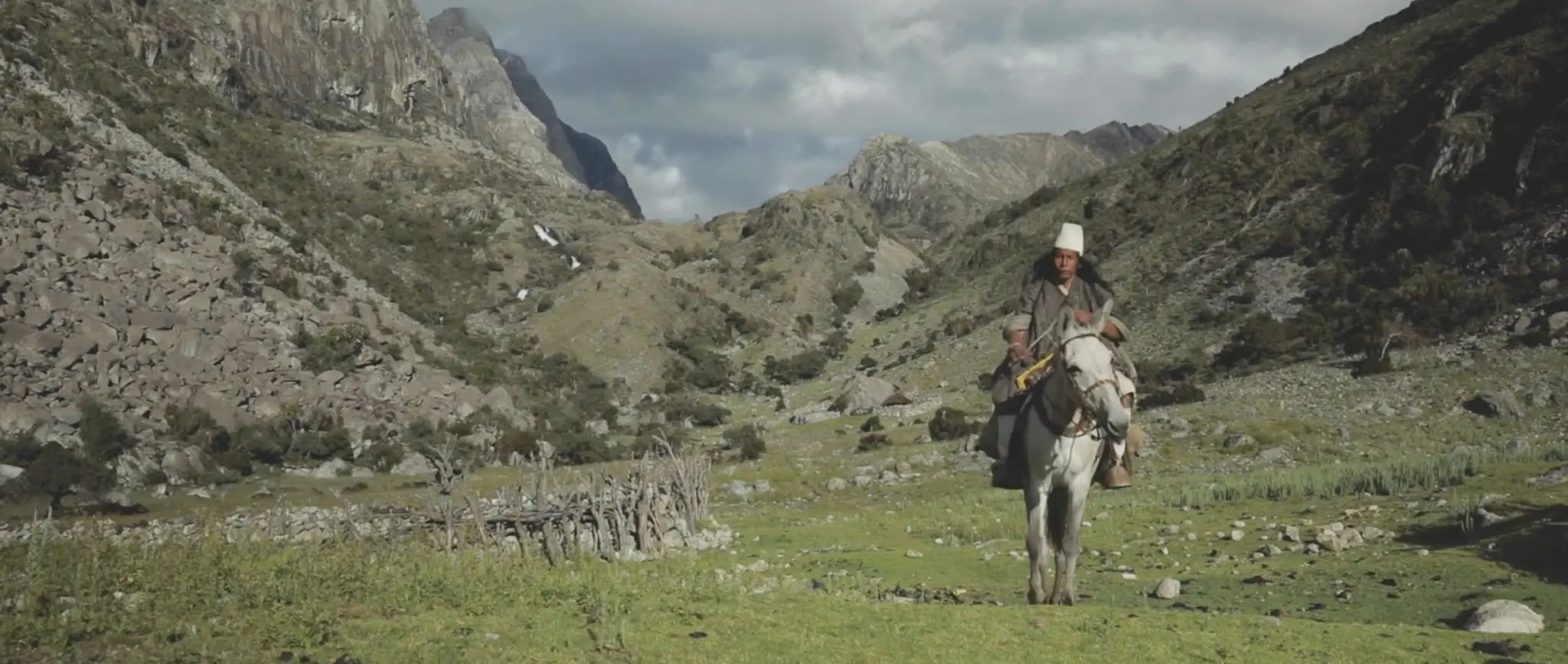 Man rides a horse