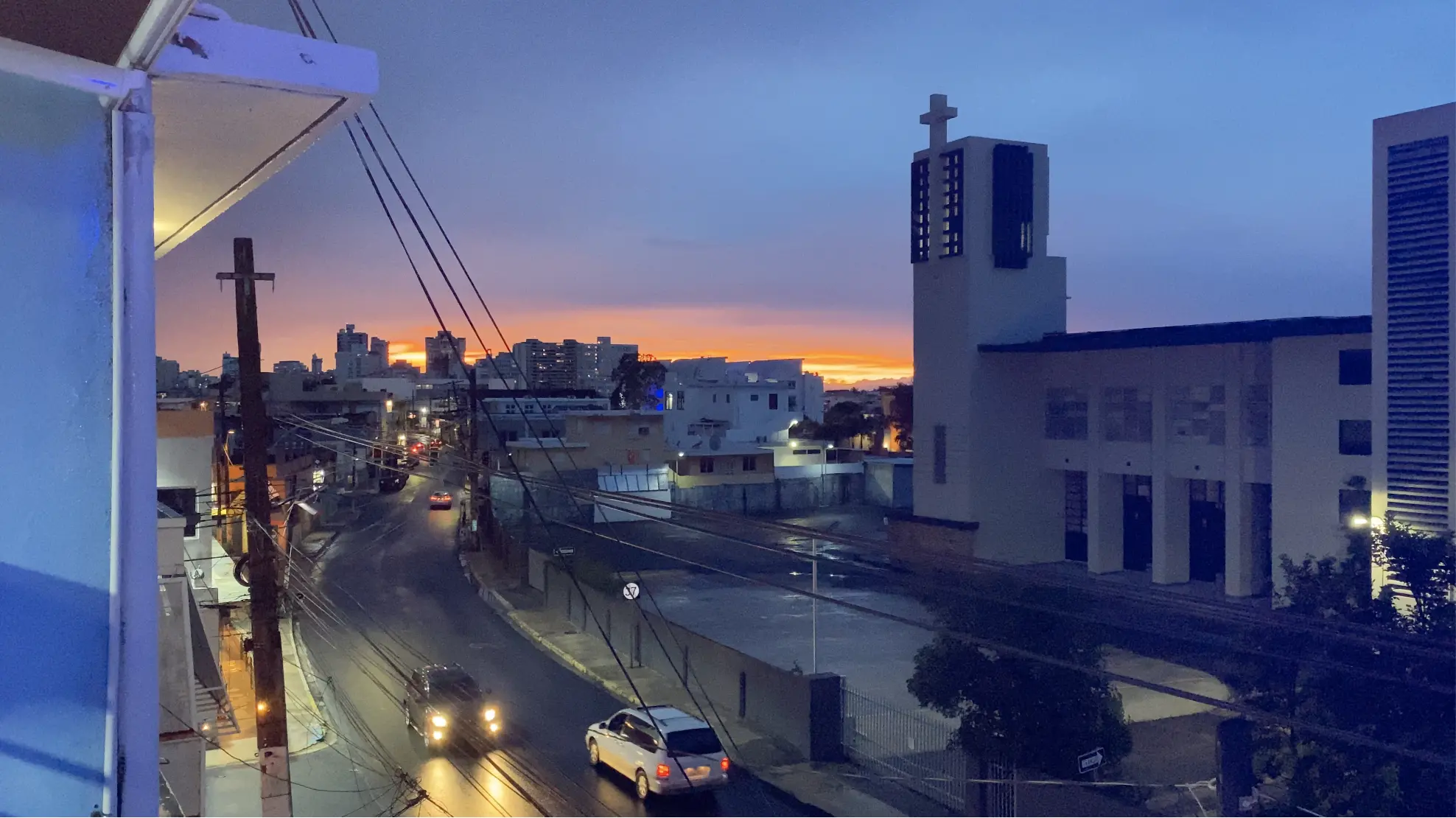 Watching the sunset after a storm