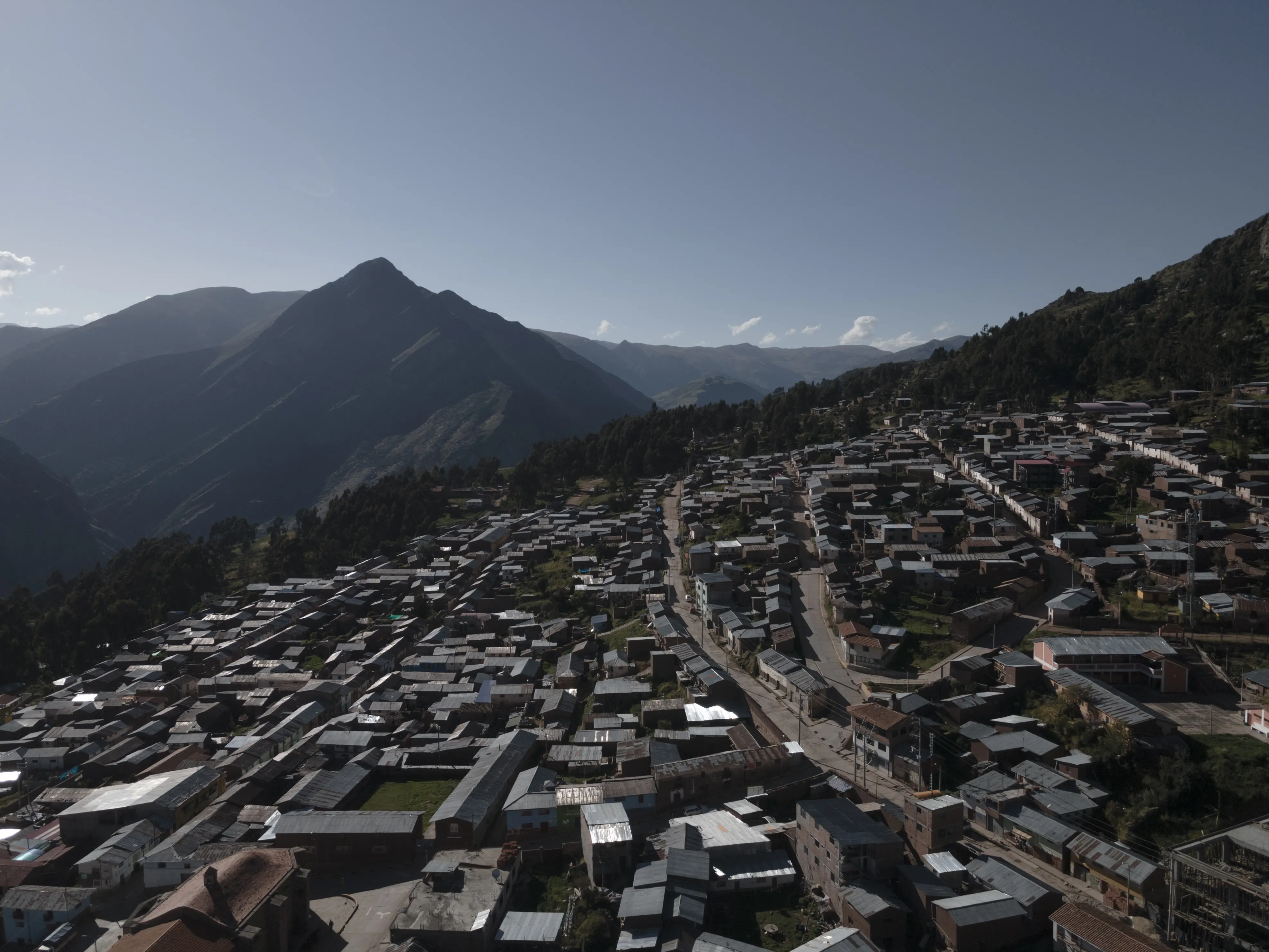 A neighborhood where alpaca farmers live