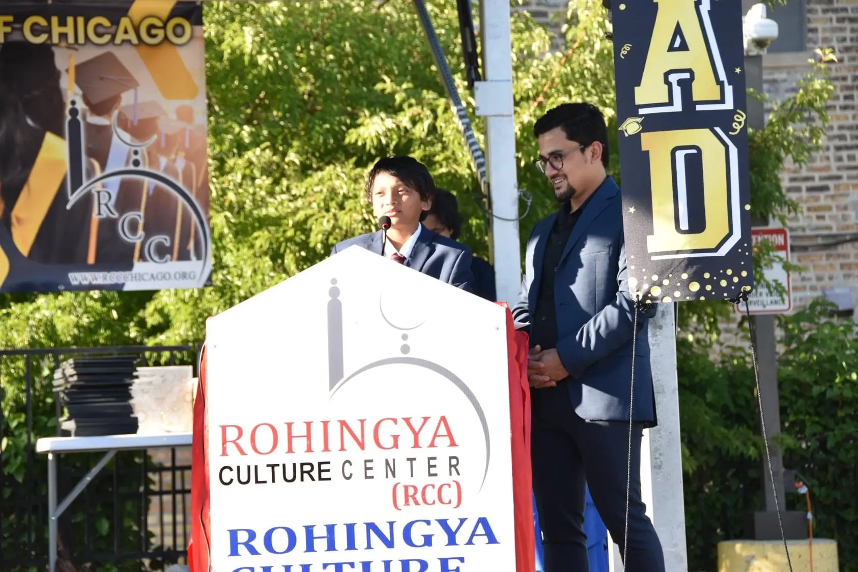 Imran was emcee at the Rohingya Cultural Center’s inaugural graduation