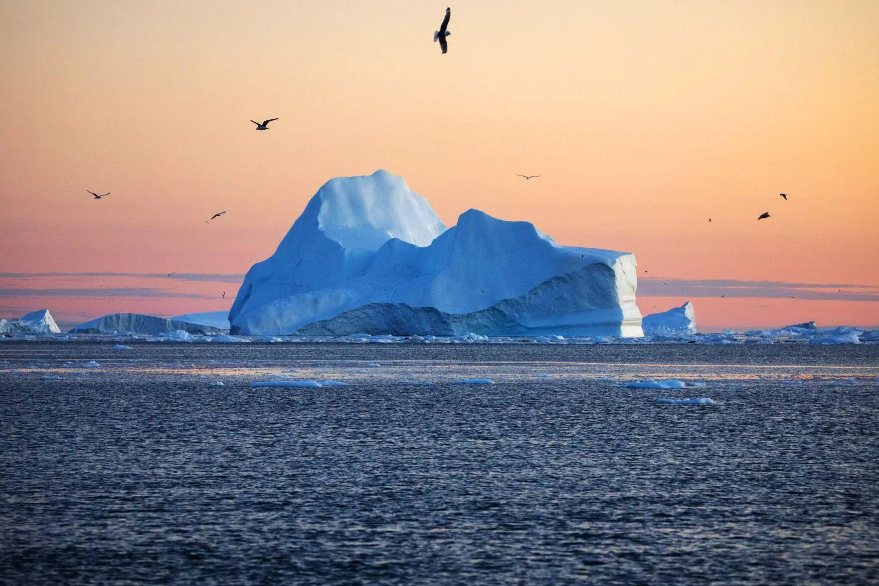 Ice over the bay