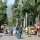 In Cúcuta, migrants must cross the border on foot with all their luggage. The city has a very hot, tropical climate compared to the surrounding areas. Image by Patrick Ammerman. Colombia, 2019.