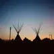 The sun sets at the Fort Peck Indian Reservation. Image by Sara Hylton. United States, 2019.