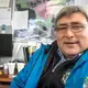 Gordon Brower, grew up hunting whales from camps on the sea ice near Utqiagvik, Alaska. In his youth it was normal for the ice to stick around well into the summer and build up from year to year. Image by Amy Martin. Alaska, 2018.