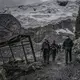 Workers return from the mines at lunch time. Peru, 2019. Image by James Whitlow Delano.