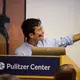 Ursus Gurung (City Colleges of Chicago) gestures to the screen during his presentation of 'Nepali-Americans in the U.S.' on Day One of Washington Weekend. Gurung presented for the 'Cultural Identity' panel. Image by Nora Moraga-Lewy. United States, 2019.