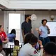 Program coordinators Terrance Patterson and Danielshé Rodgers present at the final screening to the community. Image by Claire Seaton. Uniter States, 2019.