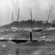 1991: Boats were tossed on their moorings in Great Harbor at Woods Hole during Hurricane Bob. Image by Bill Greene. United States, 1991.