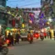 Thamel, the tourist hub of Kathmandu, overflows with gift shops, trekking agencies, and Western restaurants. When tourists and locals support Thamel's entertainment sector by frequenting dance bars, massage parlors, and cabin restaurants, they maintain the demand for the sexual exploitation of the girls and women working there. Image by Nicole Brigstock. Nepal, 2018.