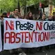 Anti-National Front Protesters. Image by Sarah Wildman. France, 2017.