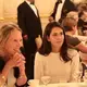 Kem Sawyer, contributing editor at the Pulitzer Center, and Mariana Rivas, Reporting Fellow from Texas Christian University, at the Cosmos Club. Photo by Libby Moeller. United States, 2019.